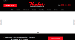 Desktop Screenshot of haderhvac.com